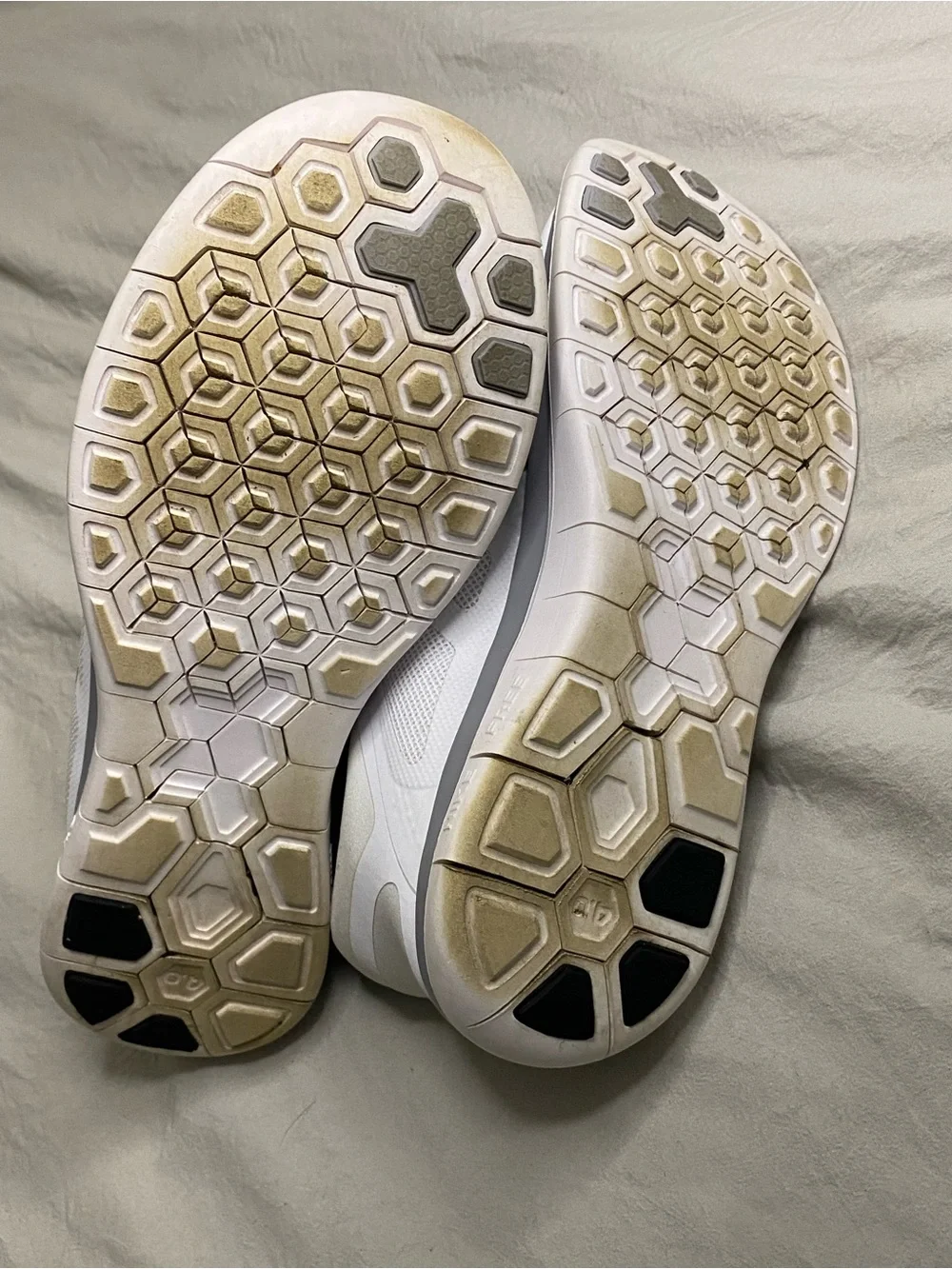 Nike Free 4.0 white & gray sneakers #running women size 9